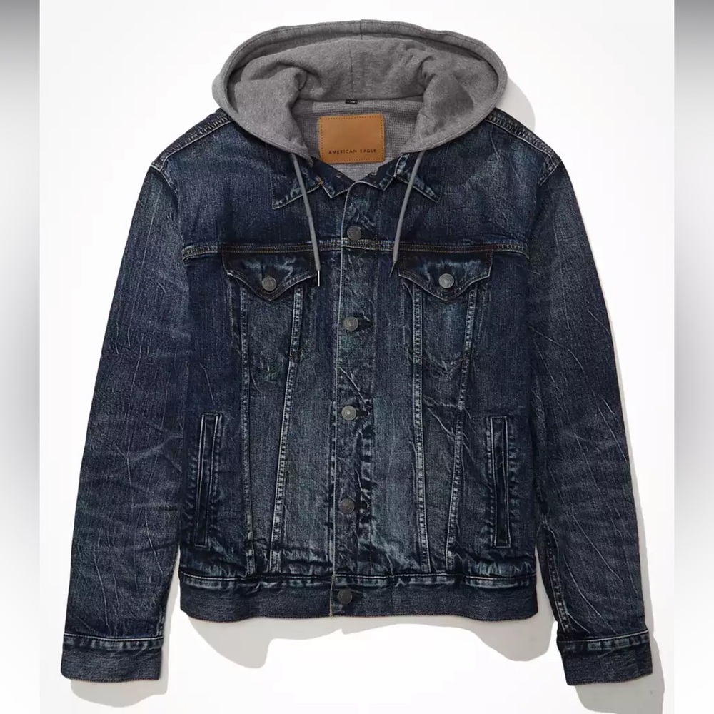 AE Hooded Jean Jacket